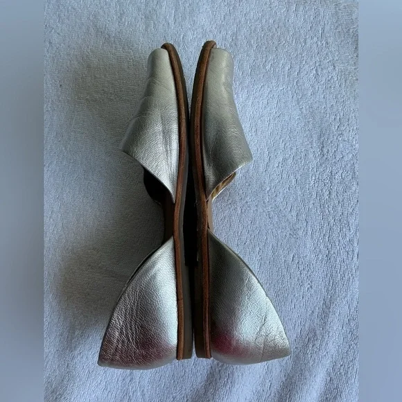 Franco Sarto Women's Metallic Silver Loafers Sz 7.5 - Picture 7 of 11